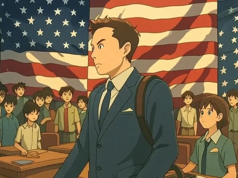 Elon Musk ended up in America