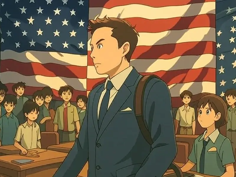 Elon Musk ended up in America